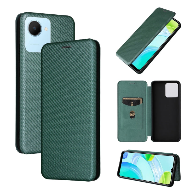 Custodia per telefono in pelle con vibrazione magnetica in fibra di carbonio, For HTC Desire 22 Pro, For Realme C30, For Nokia C21 Plus, For Xiaomi 12S Ultra