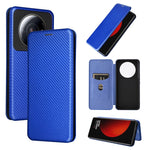 Custodia per telefono in pelle con vibrazione magnetica in fibra di carbonio, For HTC Desire 22 Pro, For Realme C30, For Nokia C21 Plus, For Xiaomi 12S Ultra