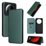 Custodia per telefono in pelle con vibrazione magnetica in fibra di carbonio, For HTC Desire 22 Pro, For Realme C30, For Nokia C21 Plus, For Xiaomi 12S Ultra