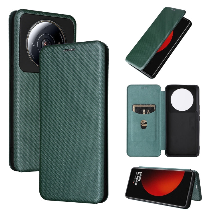 Custodia per telefono in pelle con vibrazione magnetica in fibra di carbonio, For HTC Desire 22 Pro, For Realme C30, For Nokia C21 Plus, For Xiaomi 12S Ultra