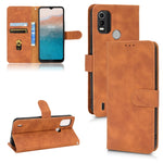 Custodia per telefono in pelle con vibrazione magnetica Skin Feel, For HTC Desire 22 Pro, For Realme C30, For vivo X70, For vivo X80, For Nokia C21 Plus