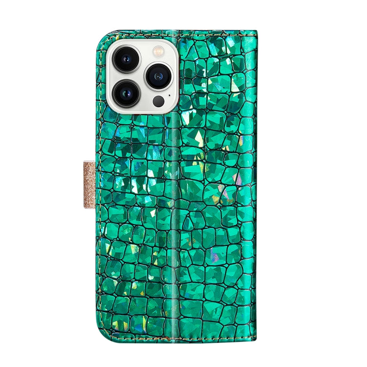 Custodia in pelle effetto coccodrillo per iPhone 14 Pro Max