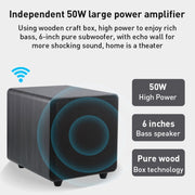 D90 Home Theater Audio Echo Wall Soundbar Subwoofer Audio Bluetooth, Subwoofer