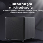 Soundbar Bluetooth D90 con Subwoofer 6" 50W e ingresso AUX