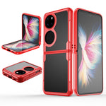 Custodia per telefono con protezione anticaduta in TPU brasato al carbonio, For Huawei P50 Pocket