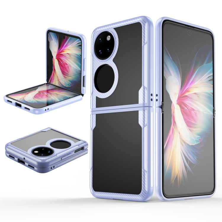 Custodia per telefono con protezione anticaduta in TPU brasato al carbonio, For Huawei P50 Pocket