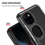 Custodia per telefono con protezione anticaduta in TPU brasato al carbonio, For Huawei P50 Pocket