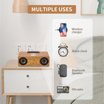 Altoparlante wireless Bluetooth multifunzione in legno K1