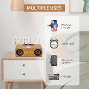 Altoparlante wireless Bluetooth da tavolo multifunzionale K1 in legno