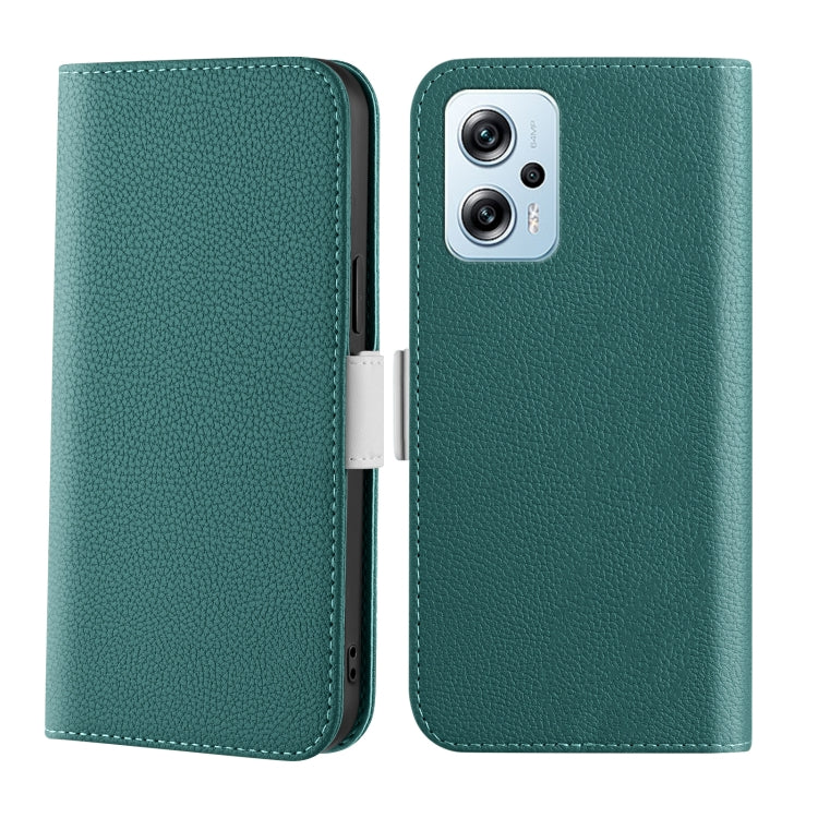 Custodia per telefono in pelle color caramella Litchi Texture, For Xiaomi Poco X4 GT 5G