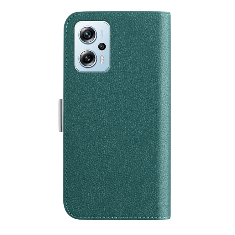 Custodia per telefono in pelle color caramella Litchi Texture, For Xiaomi Poco X4 GT 5G