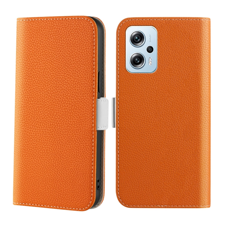 Custodia per telefono in pelle color caramella Litchi Texture, For Xiaomi Poco X4 GT 5G