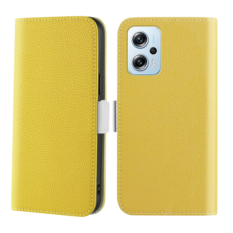 Custodia per telefono in pelle color caramella Litchi Texture, For Xiaomi Poco X4 GT 5G