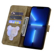 Custodia in pelle goffrata Cartoon Sakura Cat, For iPhone X / XS, For iPhone XR, For iPhone XS Max, For iPhone SE 2022 / SE 2020 / 7 / 8