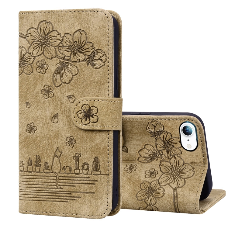 Custodia portafoglio in pelle goffrata per iPhone XR