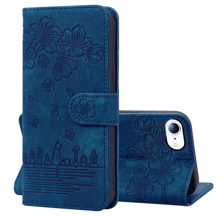 Custodia portafoglio in pelle goffrata per iPhone XR