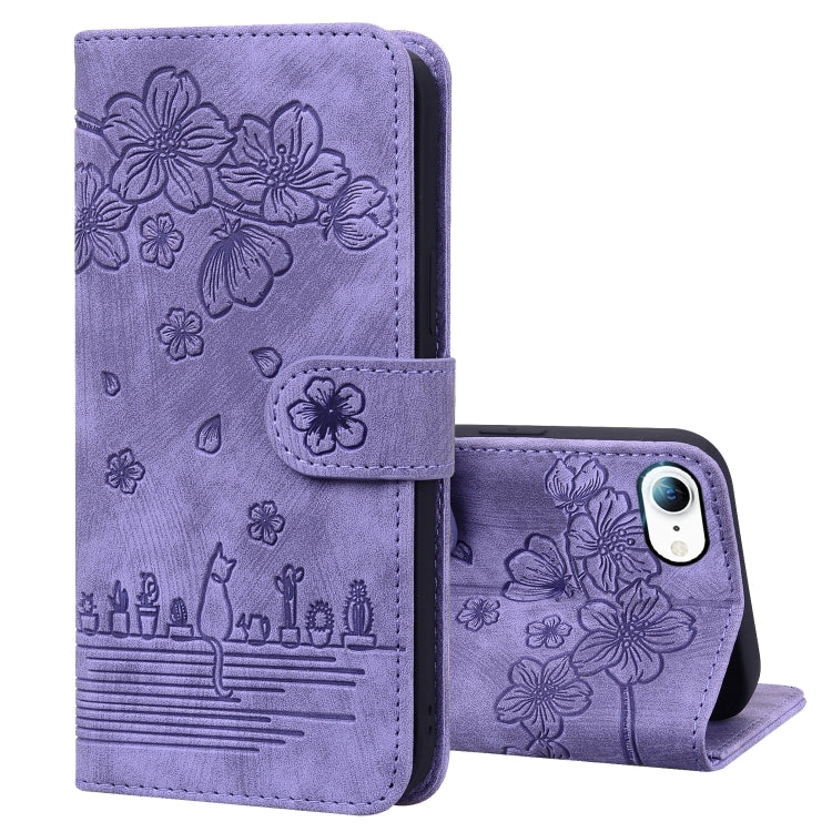 Custodia portafoglio in pelle goffrata per iPhone XR