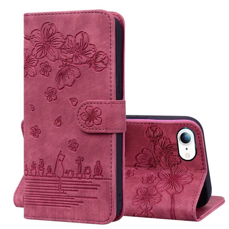 Custodia portafoglio in pelle goffrata per iPhone XR