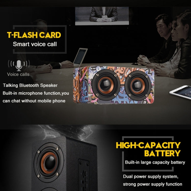 Altoparlante Bluetooth da tavolo in legno M5 6W