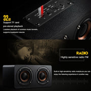 Altoparlante wireless Bluetooth da tavolo multifunzionale M5 in legno