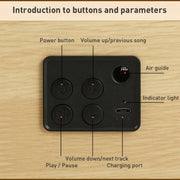 Q2 Subwoofer Altoparlante Bluetooth wireless in legno