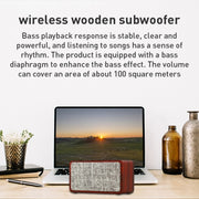 Q2 Subwoofer Altoparlante Bluetooth wireless in legno