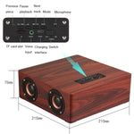 Altoparlante Bluetooth wireless in legno Q5 Home 4x3W