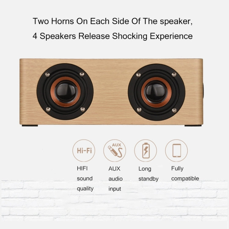 Altoparlante Bluetooth wireless in legno Q5 Home 4x3W