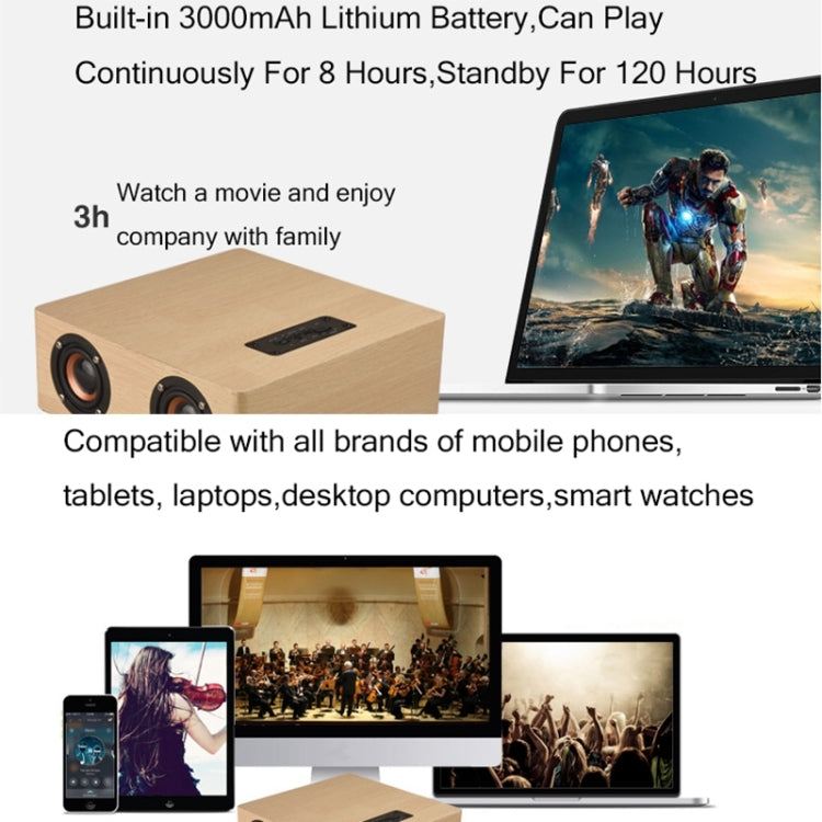 Altoparlante Bluetooth wireless in legno Q5 Home 4x3W