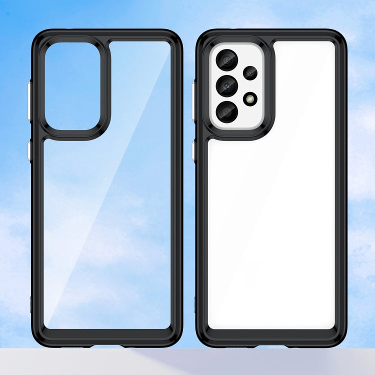 Custodia per telefono in acrilico + TPU serie colorata, For Samsung Galaxy A33 5G, For Samsung Galaxy A73 5G