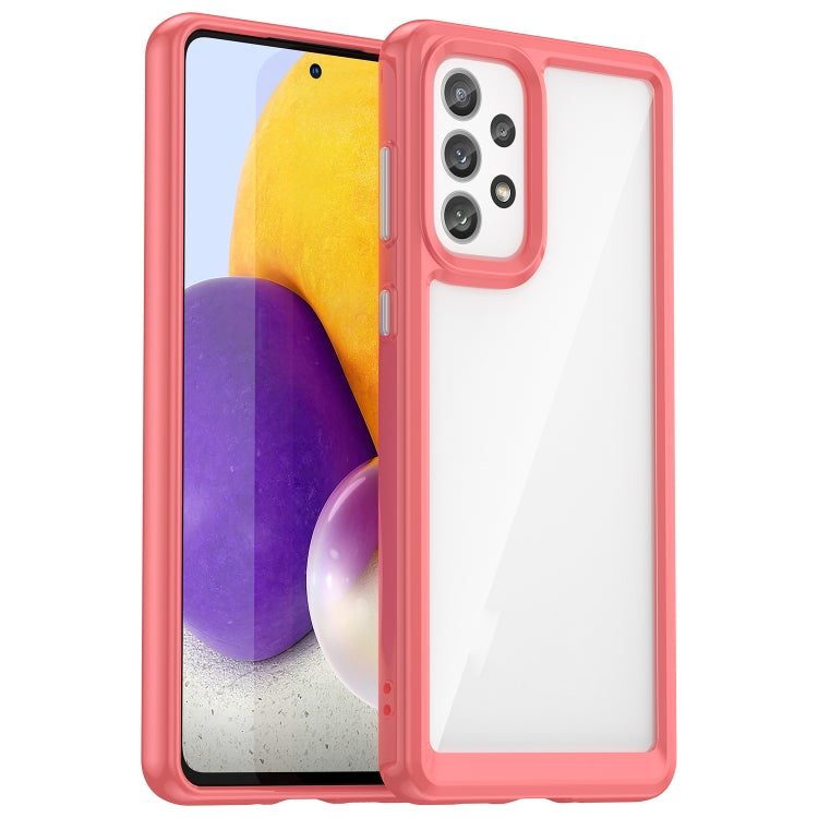 Custodia per telefono in acrilico + TPU serie colorata, For Samsung Galaxy A33 5G, For Samsung Galaxy A73 5G