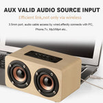 Altoparlante Bluetooth wireless in legno W5 con batteria