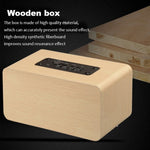 Altoparlante Bluetooth wireless in legno W5 con batteria