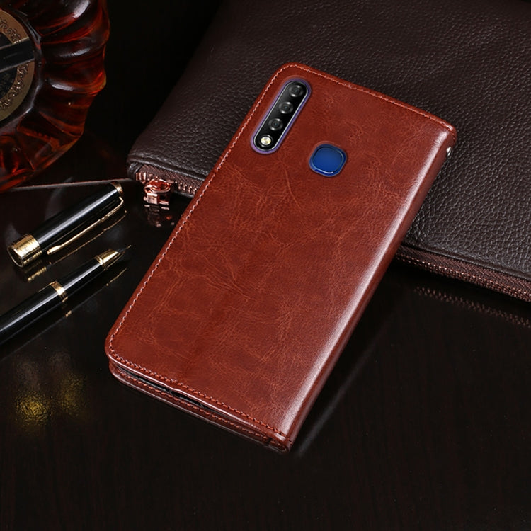 Custodia portafoglio in pelle effetto Crazy Horse per Galaxy S10e