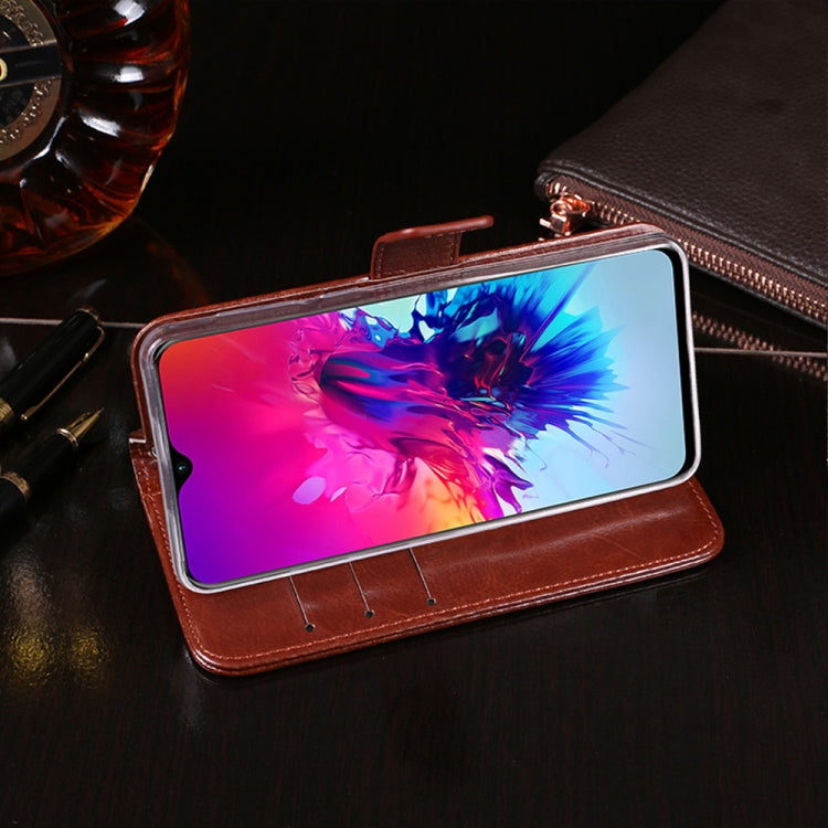 Custodia portafoglio in pelle effetto Crazy Horse per Galaxy S10e