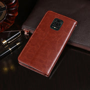 Custodia portafoglio in pelle effetto Crazy Horse per Xiaomi Redm