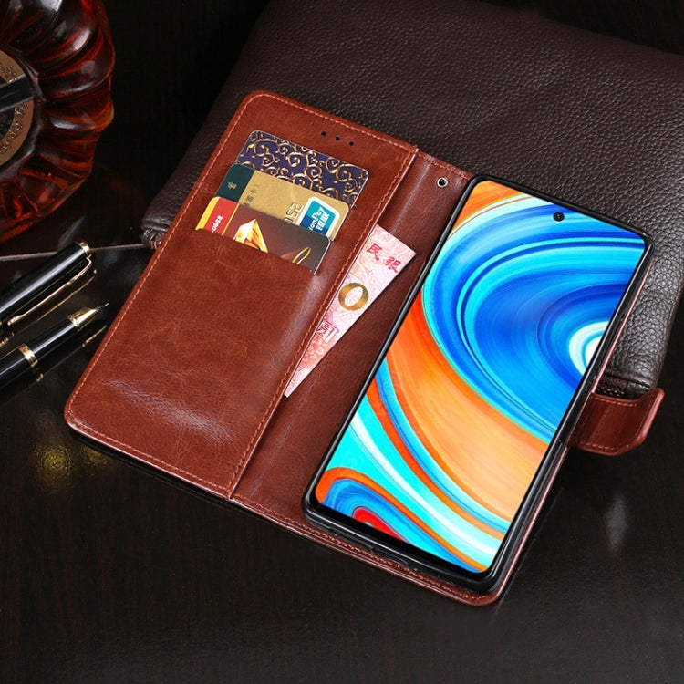 Custodia portafoglio in pelle Crazy Horse per Xiaomi Redmi Note 9