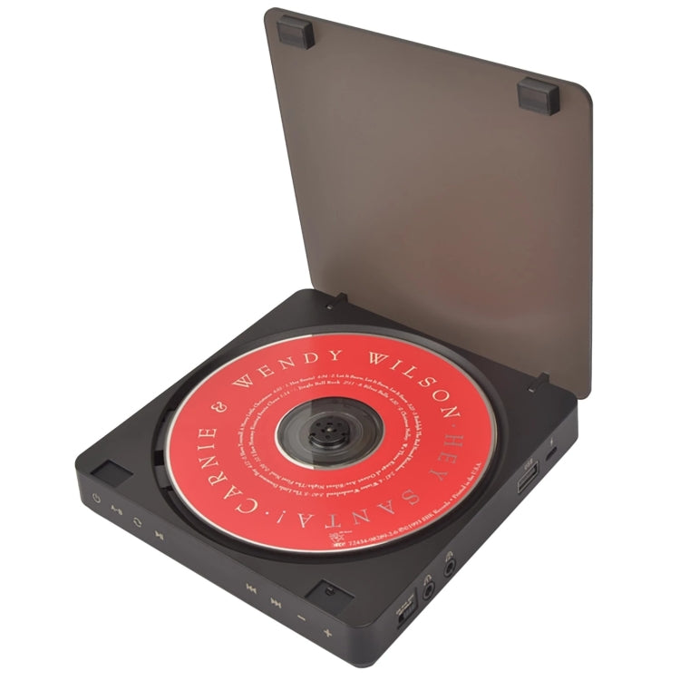 Kecag KC-708 Lettore CD portatile per album retrò, Disc Album CD Player(Black)