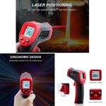 Termometro a infrarossi con display LCD Wintact WT319A