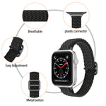 Cinturino in nylon a vita piccola Wave per Apple Watch Series, 7 45mm / 6&SE&5&4 44mm / 3&2&1 42mm, 7 41mm / 6&SE&5&4 40mm / 3&2&1 38mm