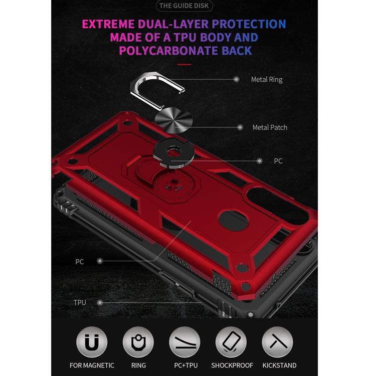 Custodia protettiva antiurto in TPU + PC con supporto girevole a 360 gradi, For Galaxy A41, For Huawei P40, For Huawei P40 Lite, For Huawei P40 Pro, For Galaxy A20s