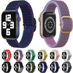 Cinturino in nylon Wave per la serie Apple Watch, 7 45mm / 6&SE&5&4 44mm / 3&2&1 42mm, 7 41mm / 6&SE&5&4 40mm / 3&2&1 38mm