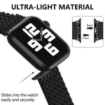Cinturino in nylon Wave per la serie Apple Watch, 7 45mm / 6&SE&5&4 44mm / 3&2&1 42mm, 7 41mm / 6&SE&5&4 40mm / 3&2&1 38mm