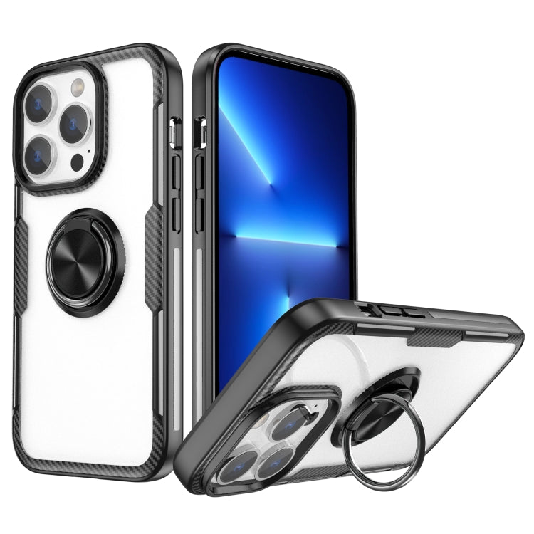 TPU trasparente antiurto + custodia protettiva in acrilico con supporto per anello, For iPhone 14 Pro Max, For iPhone 14 Pro, For iPhone 14 Max, For iPhone 14
