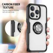 TPU trasparente antiurto + custodia protettiva in acrilico con supporto per anello, For iPhone 14 Pro Max, For iPhone 14 Pro, For iPhone 14 Max, For iPhone 14