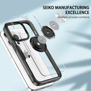TPU trasparente antiurto + custodia protettiva in acrilico con supporto per anello, For iPhone 14 Pro Max, For iPhone 14 Pro, For iPhone 14 Max, For iPhone 14