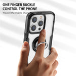 Custodia TPU trasparente con anello per iPhone 14 Pro
