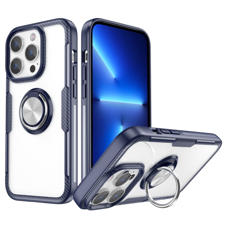 Custodia TPU trasparente con anello per iPhone 14 Pro