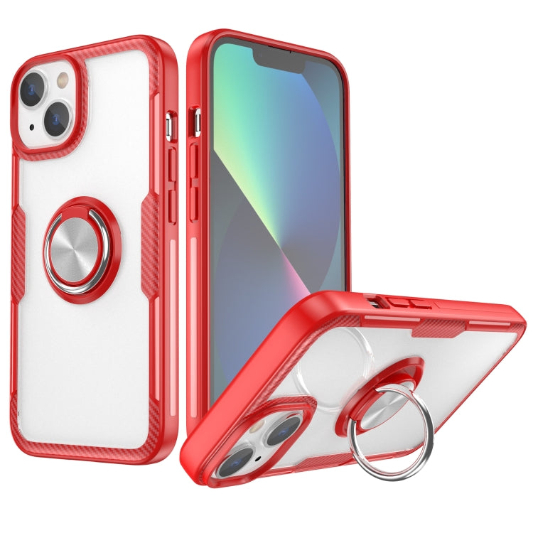 Custodia TPU trasparente con anello per iPhone 14 Pro