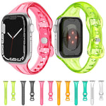 Cinturino in TPU con 8 fibbie per la serie Apple Watch, 7 45mm / 6&SE&5&4 44mm / 3&2&1 42mm, 7 41mm / 6&SE&5&4 40mm / 3&2&1 38mm